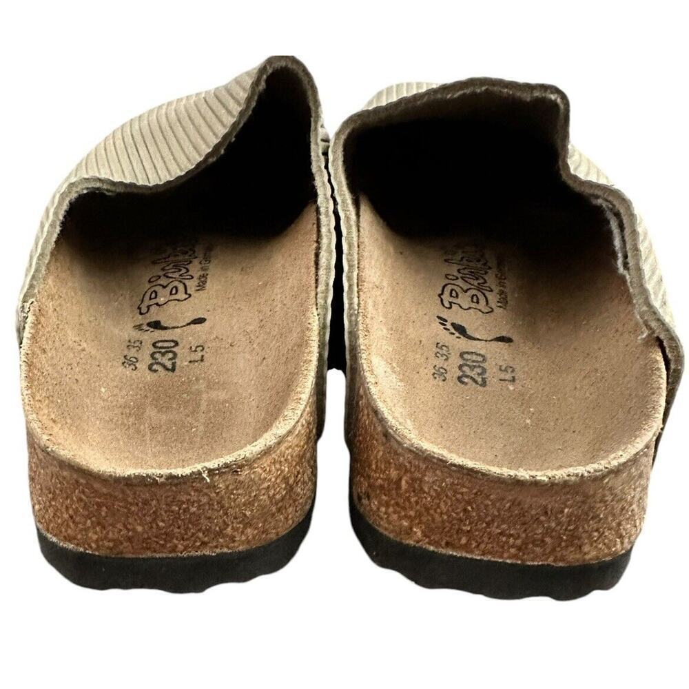 Ladies Birkenstock 230 36 L5 ribbed corduroy slides birkis - Picture 4 of 8